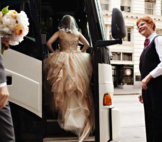 Wedding party transportation